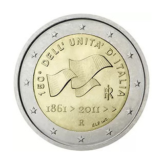 2011 - Italie, 2 Euros 150e anniversaire de l’unification de l’Italie