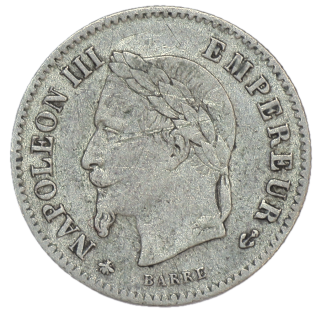 France - Napoléon III (1852-1870), 20 centimes, 1867, A (Paris)