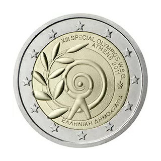 2011 - Grèce, 2 euros, Jeux olympiques spéciaux mondiaux d’été — Athènes 2011