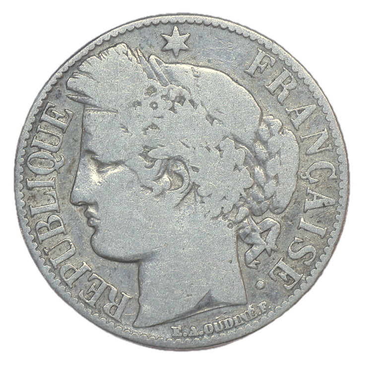 France - IIIe République (1870-1940), 1 Franc, 1872, A (Paris)
