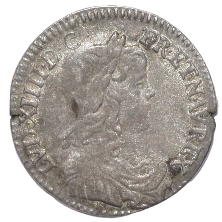 France - Louis XIV (1643-1715), 1/12 d'Ecu, 1638, & (Aix en Provence)