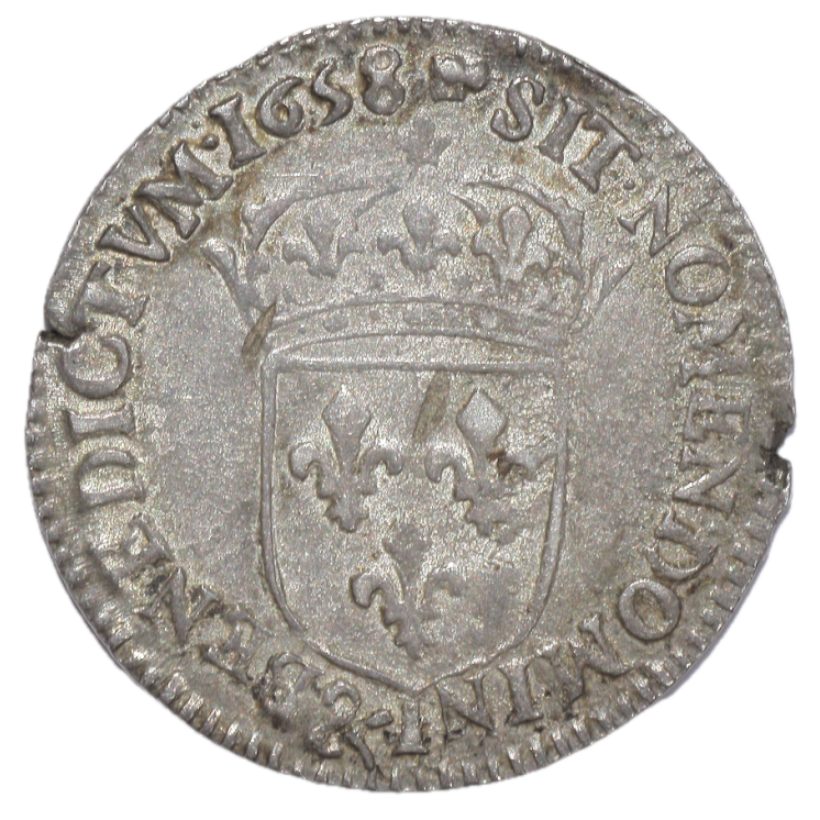 France - Louis XIV (1643-1715), 1/12 d'Ecu, 1638, & (Aix en Provence)