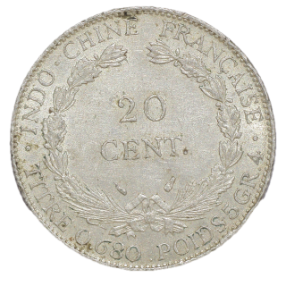 France - Indochine française (1887-1954), 20 centimes, 1937, A (Paris)
