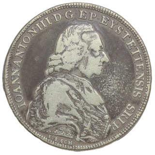 Allemagne - Bichstadt Johan AntonIII (1781-1790), Thaler, 1783