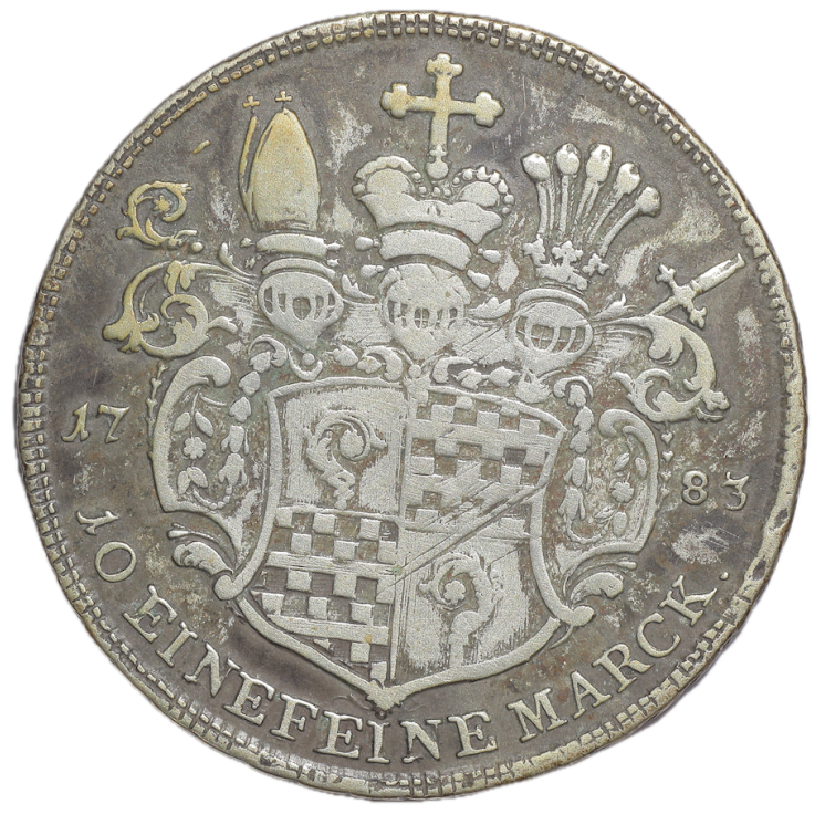 Allemagne - Bichstadt Johan AntonIII (1781-1790), Thaler, 1783