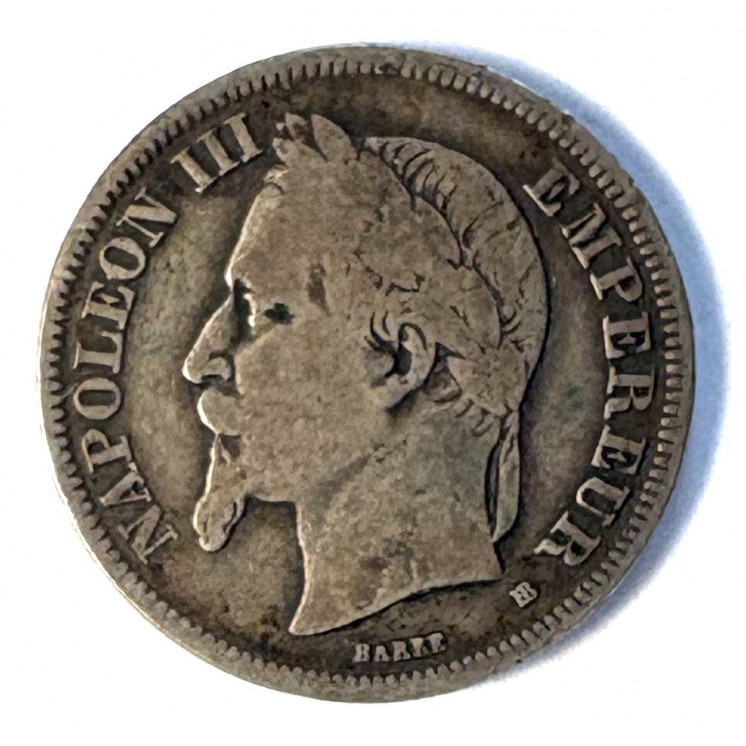 2 Francs Napoléon III 1866 BB (Strasbourg)