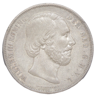 Pays-Bas - Guillaume III (1849-1890), 2 1/2 Gulden, 1850
