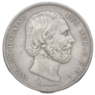 Pays-Bas - Guillaume III (1849-1890), 2 1/2 Gulden, 1869