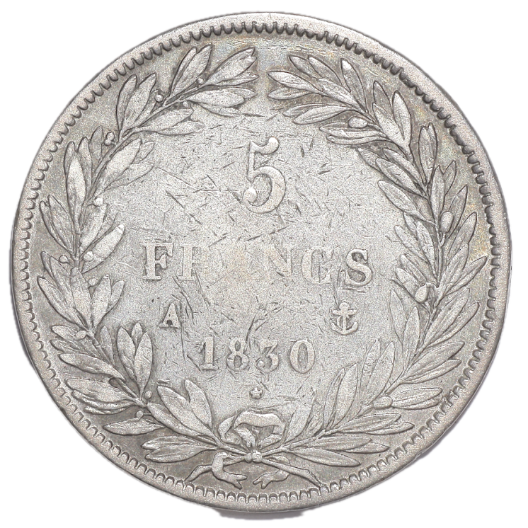 France - Louis-Philippe (1830-1848), 5 Francs, 1830, A (Paris)