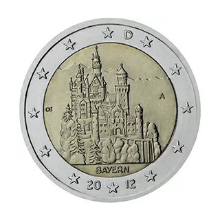 2012 - Allemagne 2 Euros, État fédéré de Bavière