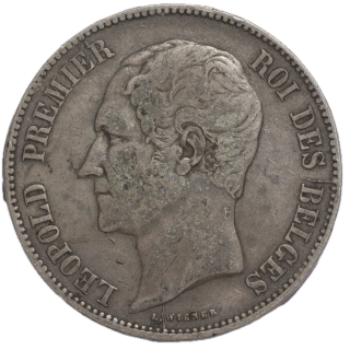 Belgique - Leopold Ier (1831-1865), 5 Francs, 1849