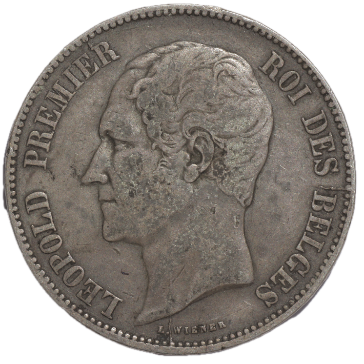 Belgique - Leopold Ier (1831-1865), 5 Francs, 1849