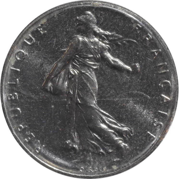 France - Ve République (1958-présent), 1 Franc, 1982, BE sous scellé