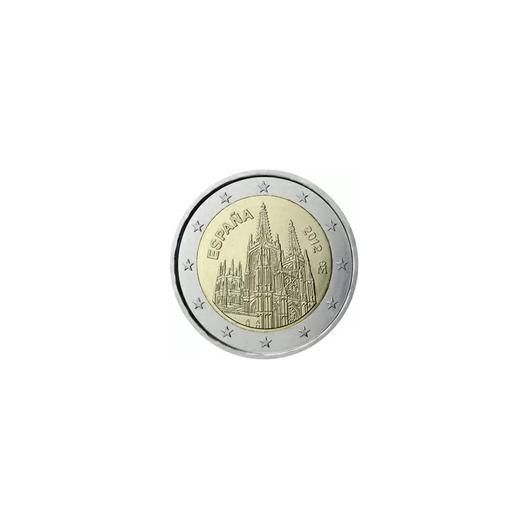 2012 - Espagne, 2 Euros cathédrale de Burgos