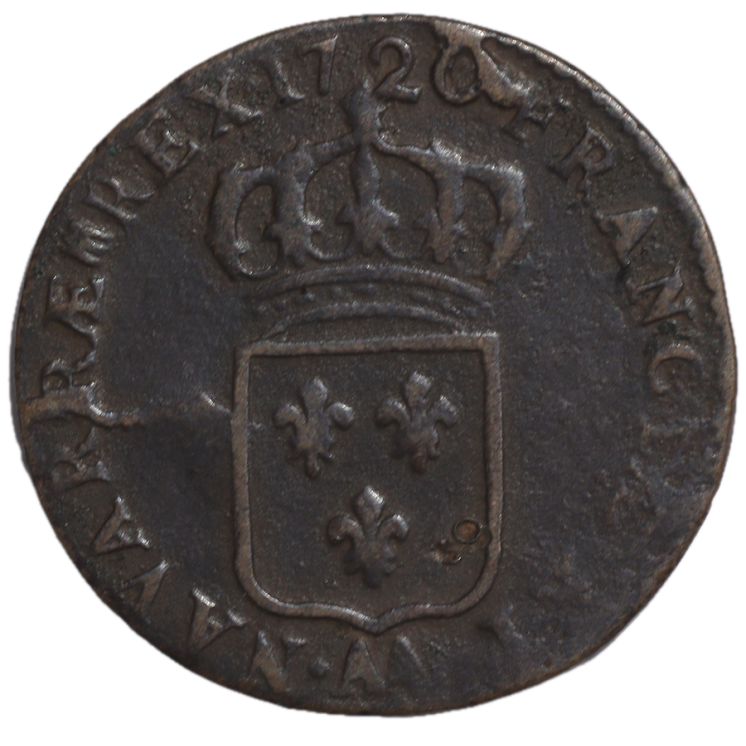 France - Louis XV (1715-1774), Demis sol, 1720, AA (Metz)