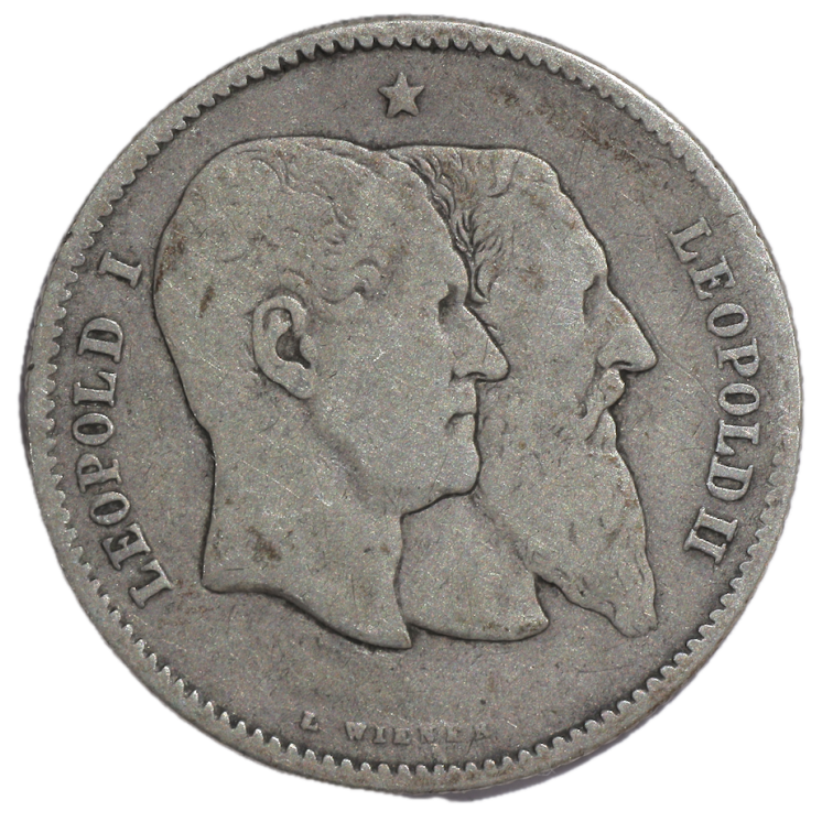 Belgique - Leopold I et Leopold II (1830-1880), 1 Franc, 1880