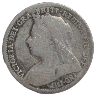 Angleterre - Victoria (1837-1901), 3 Pence, 1895