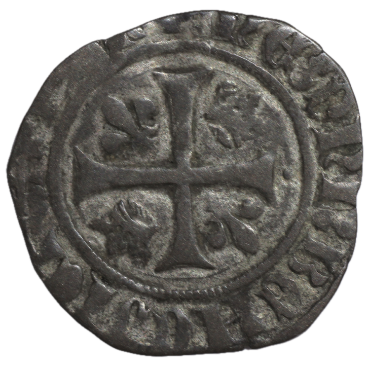 France - Charles VI (380-1422), Blanc Guénar