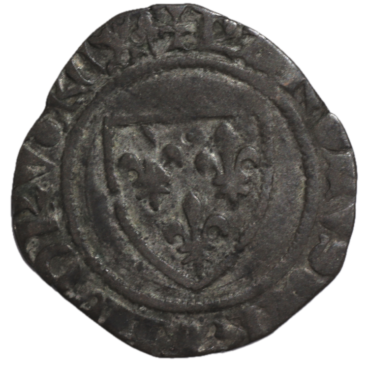 France - Charles VI (380-1422), Blanc Guénar