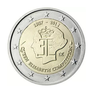 2012 - Belgique, 2 euros 75e anniversaire du concours Reine Élisabeth