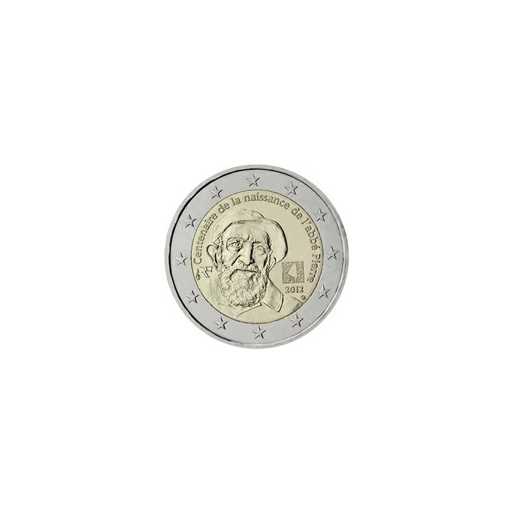 2012 - France, 2 Euros 100e anniversaire de la naissance de l’abbé Pierre