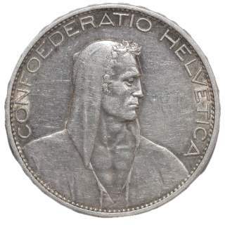 Suisse - République Fédérale (1848-présent), 5 Francs, 1825, B (Berne)