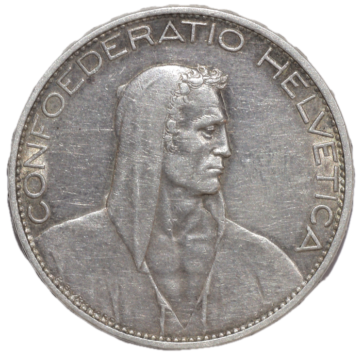 Suisse - République Fédérale (1848-présent), 5 Francs, 1825, B (Berne)