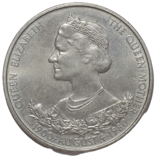 Guernesey - Elizabeth II (1952-2022), 25 Pence, 1980