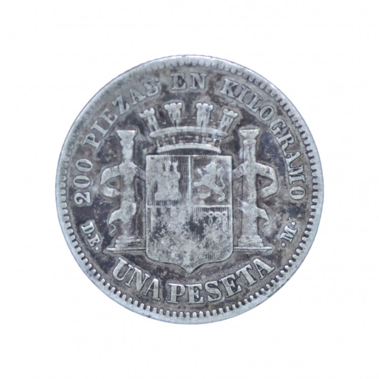 1 Pesetas, Espagne 1870