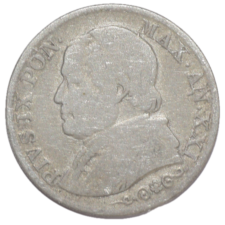 Vatican - Pie IX (1846-1878), 1 Lira, 1866, R (Rome)