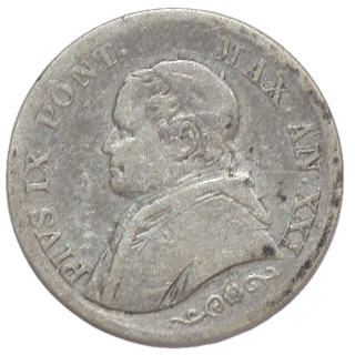 Vatican - Pie IX (1846-1878), 1 Lira, 1866, R (Rome)