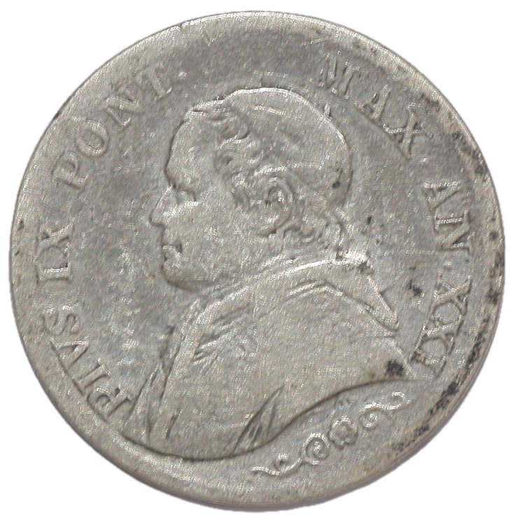 Vatican - Pie IX (1846-1878), 1 Lira, 1866, R (Rome)