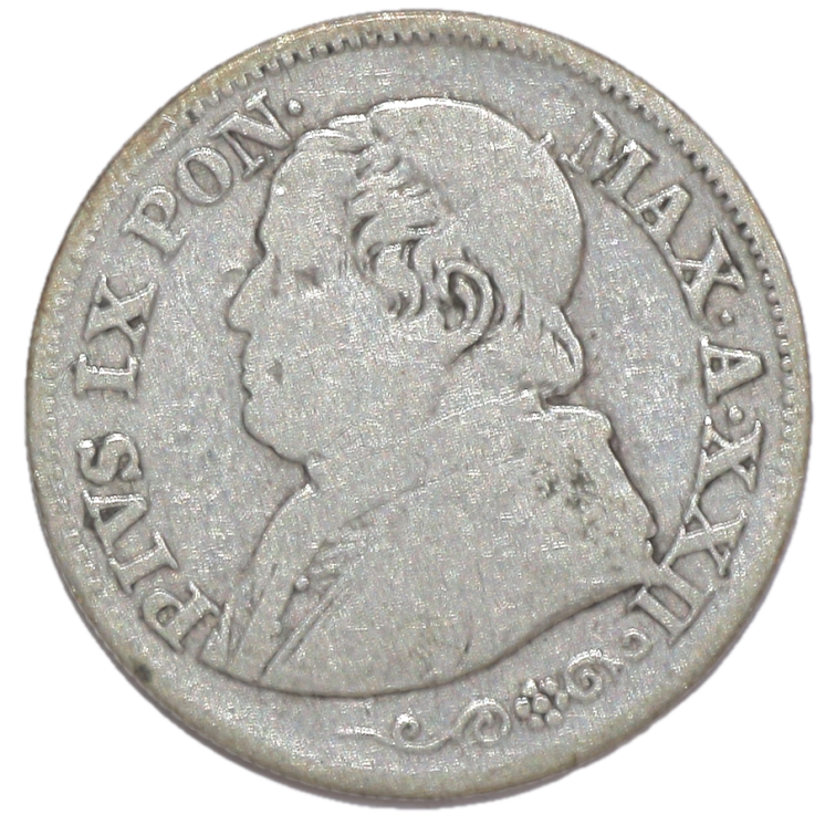 Vatican - Pie IX (1846-1878), 10 Soldi, 1868, R (Rome)
