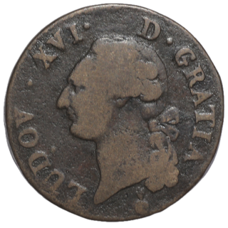 France - Louis XVI (1774-1793), 1 Sol, 1791, AA (Metz)