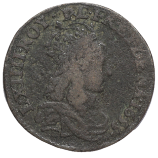 France - Louis XIV (1643-1715), Liard de France, 1655, A (Paris)