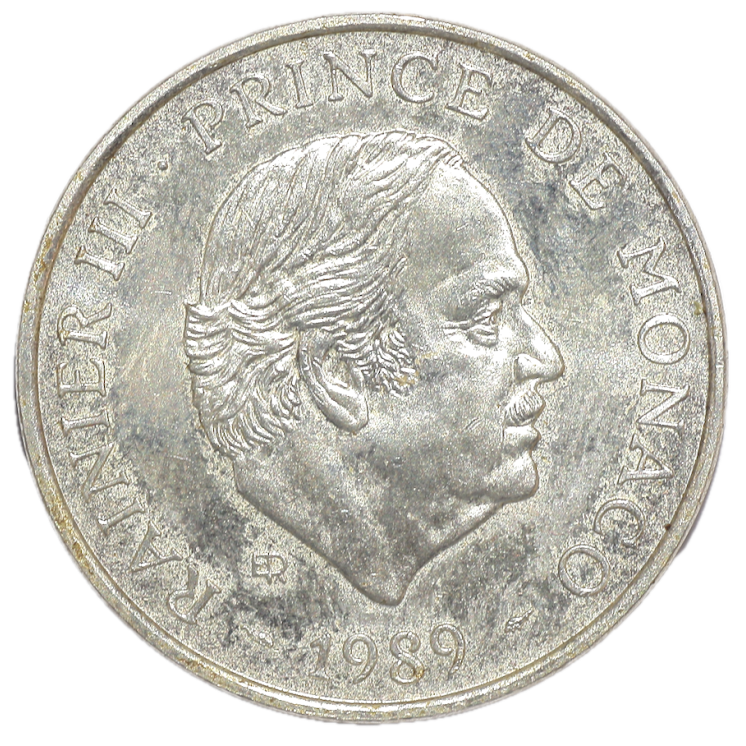 Monaco - 100 Francs, 1989