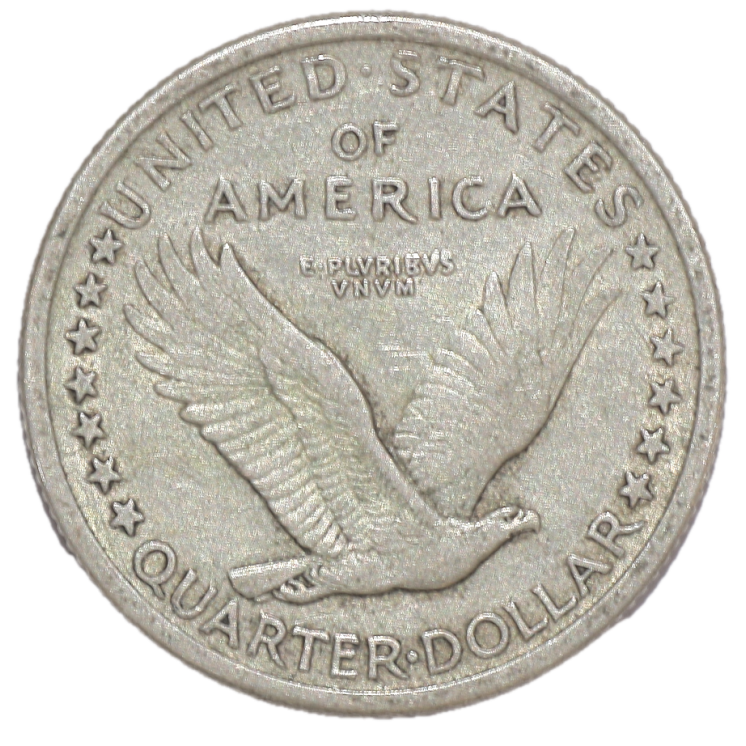 Etats-Unis - République (1776-présent), 1/4 Dollar, 1917, Sans étoiles