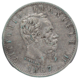 Italie - Victor Emmanuel II (1861-1878), 20 centesimi, 1867