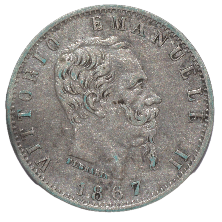 Italie - Victor Emmanuel II (1861-1878), 20 centesimi, 1867