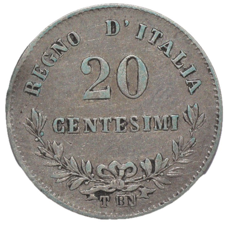Italie - Victor Emmanuel II (1861-1878), 20 centesimi, 1867