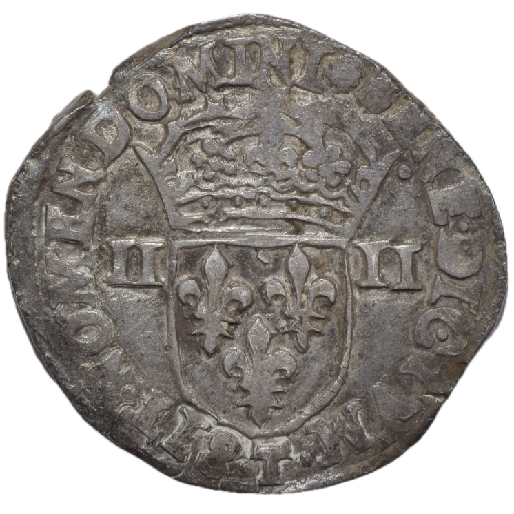France - Charles X (1589-1596), 1/4 d'Ecu, 1597, T (Nantes)