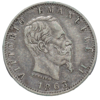 Italie - Victor Emmanuel II (1861-1878), 20 centesimi, 1863