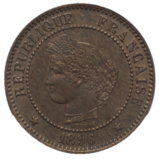 France - IIIe République (1871-1940), 2 centimes, 1896, A (Paris)