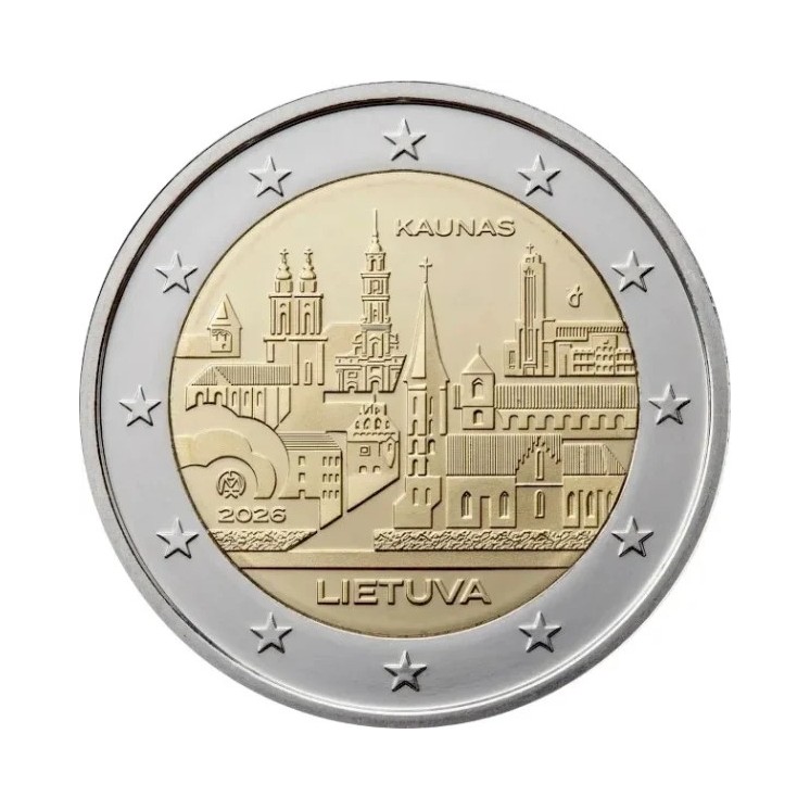 2026 - Lituanie 2€ Kaunas, UNC