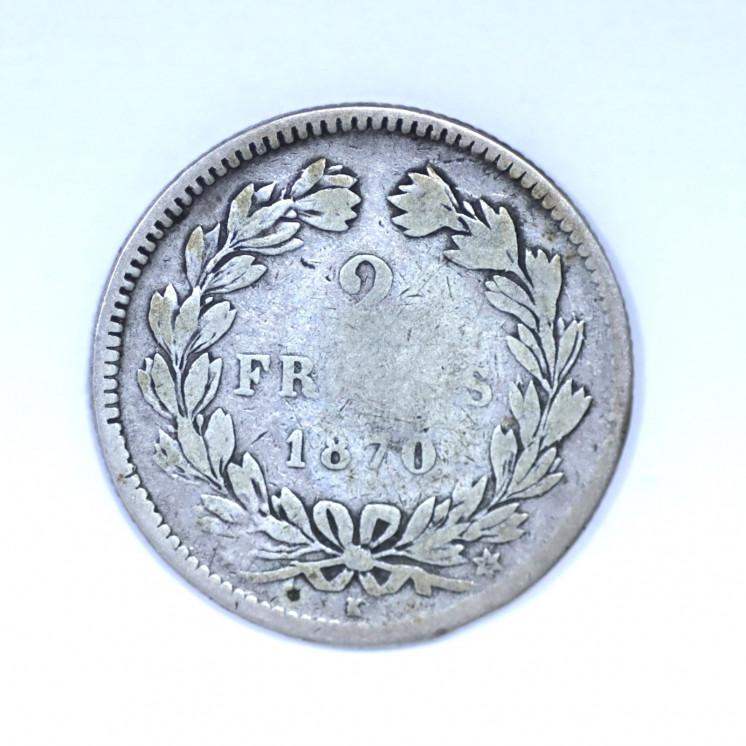 2 Francs Cérès 1870 K Argent