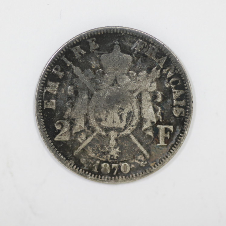 2 Francs Napoléon III 1870 A  Argent