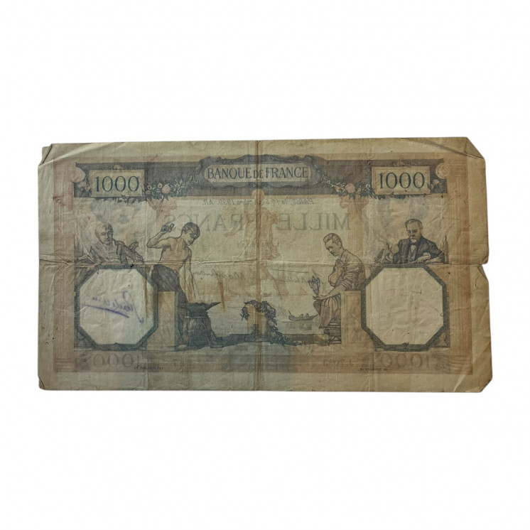 1000 Francs Cérès et Mercure, 1939