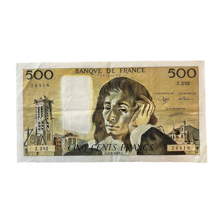 500 Francs Pascal 1989, France